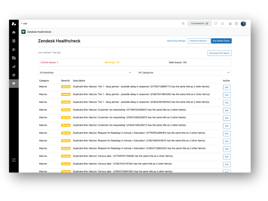 Automated Healthcheck Full screen