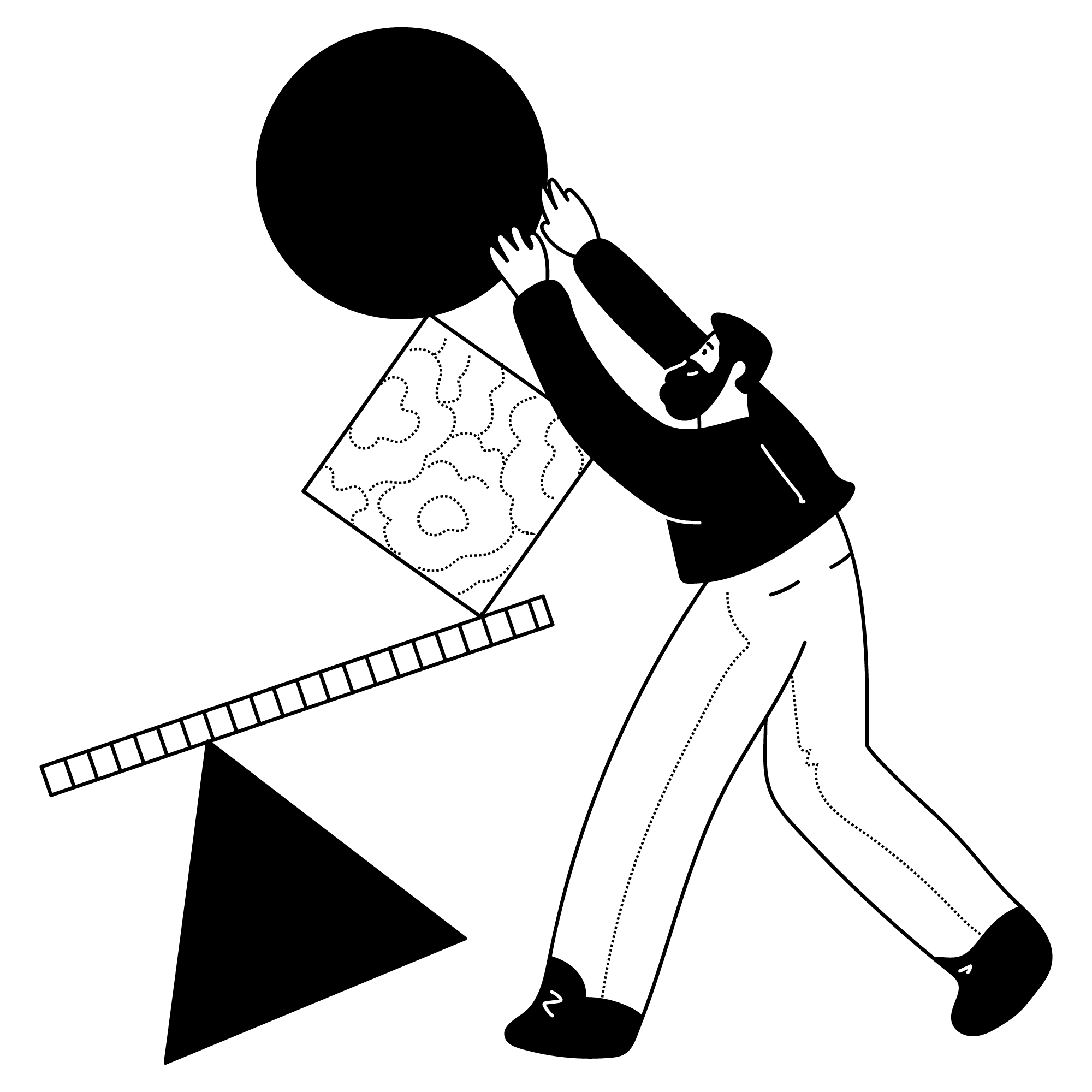 workflow _ balance, shapes, stack, circle, square, balanced, multitasking, tasks