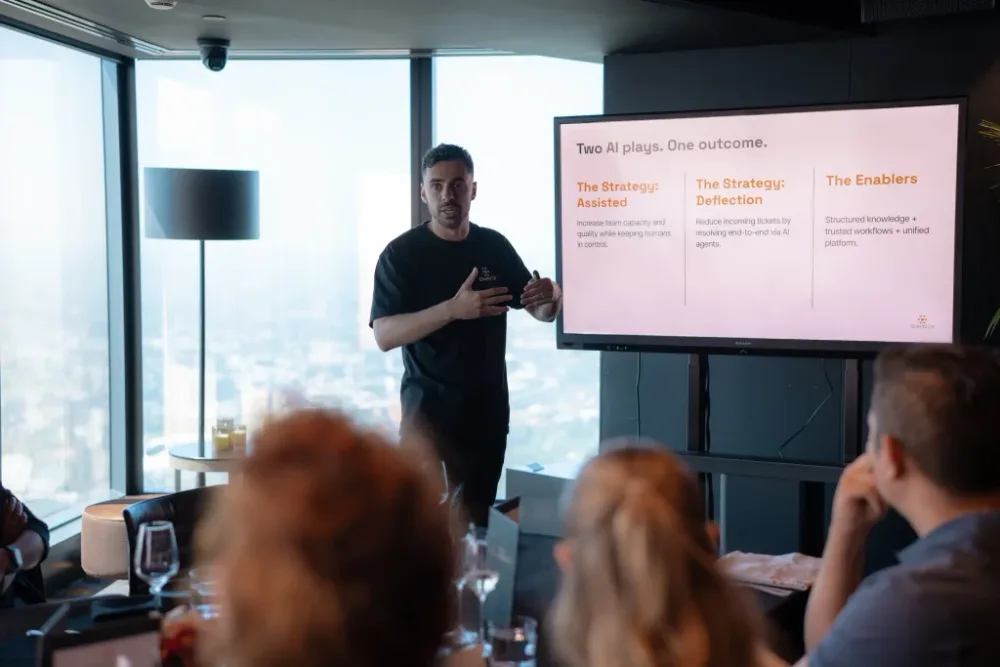 Hugo Richard at a Gravity CX roundtable