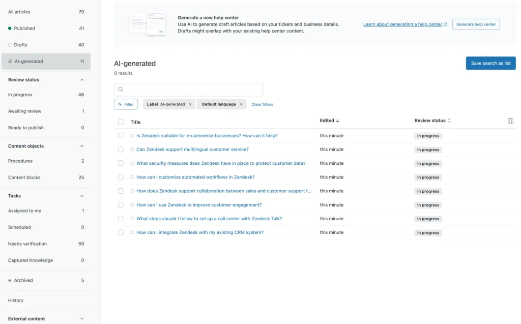 Zendesk Knowledge Builder