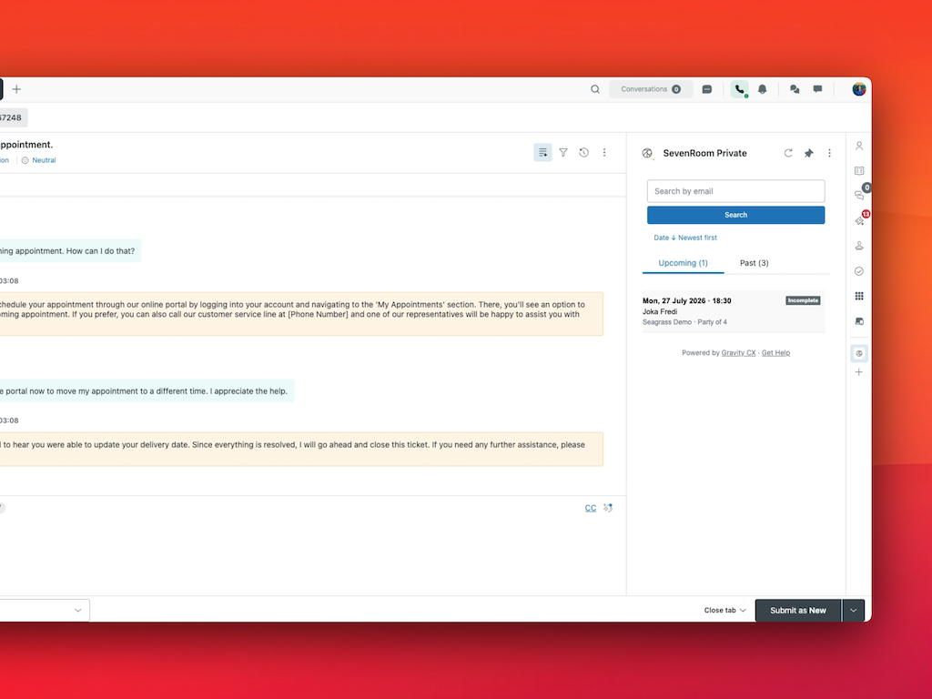 SevenRooms Zendesk Integration: Guest Reservations Inside Every Ticket